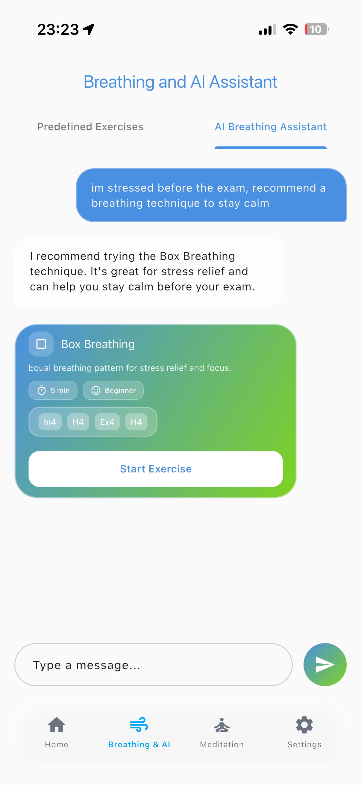 Breatho App Screenshot